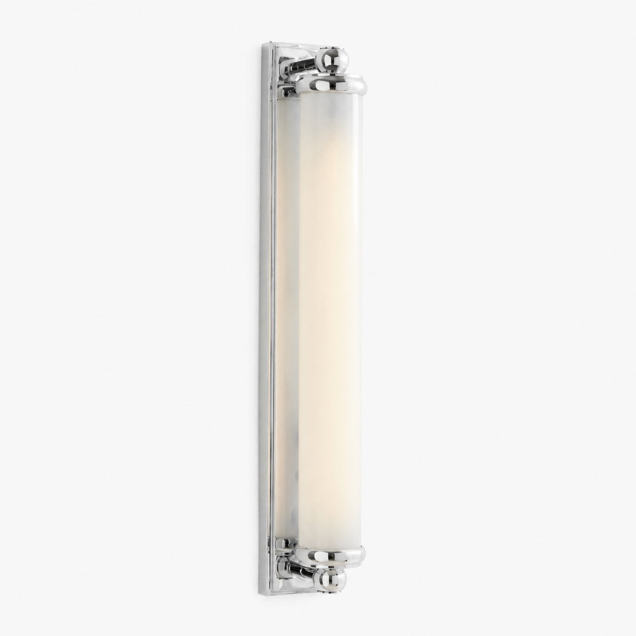 Kalvora Extra Long Tube Wall Sconce - Chrome Modern Light Fixture