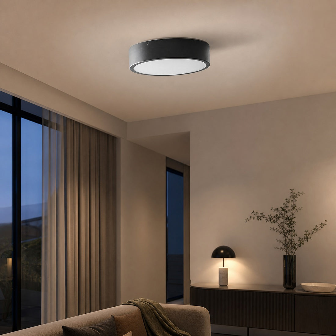 Crelina Minimalist Flush Mount Lighting - Modern Ceiling Fixture for Any Room
