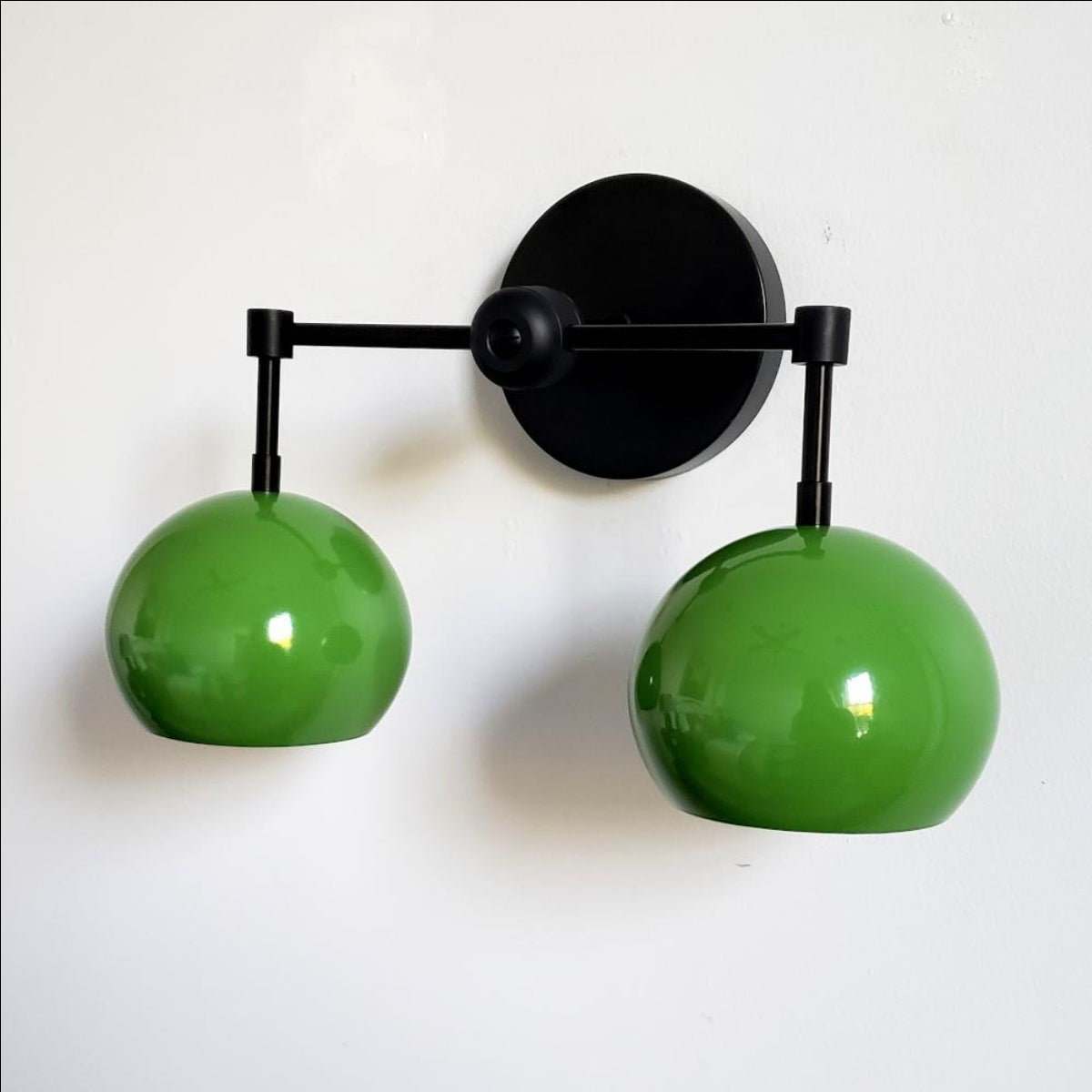 Spring Green Shades Sconce - Double Bubble Pop Vanity Wall Light