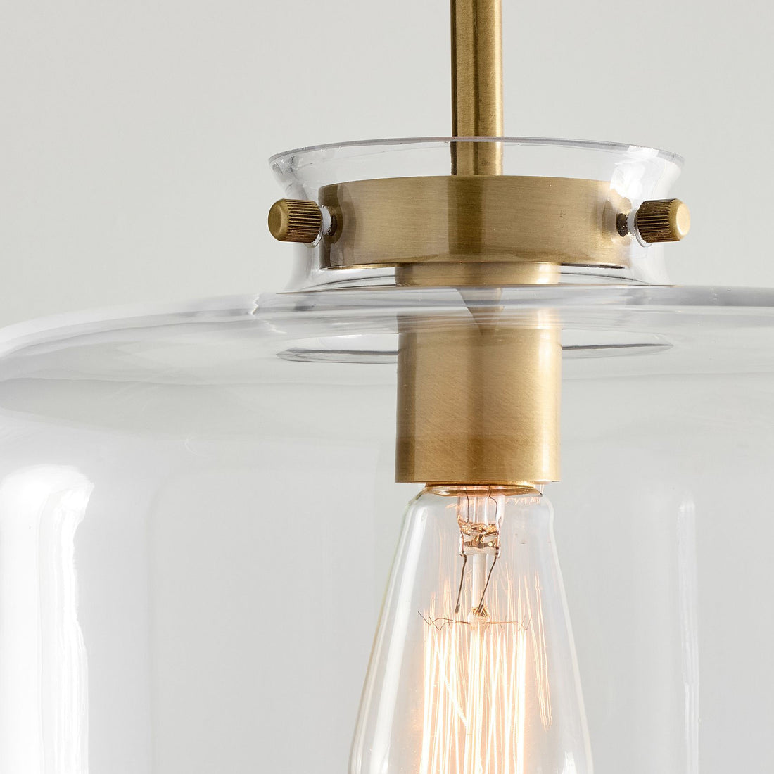 Sterling Minimalist Glass Pendant Collection - Vintage Brass Lighting Design