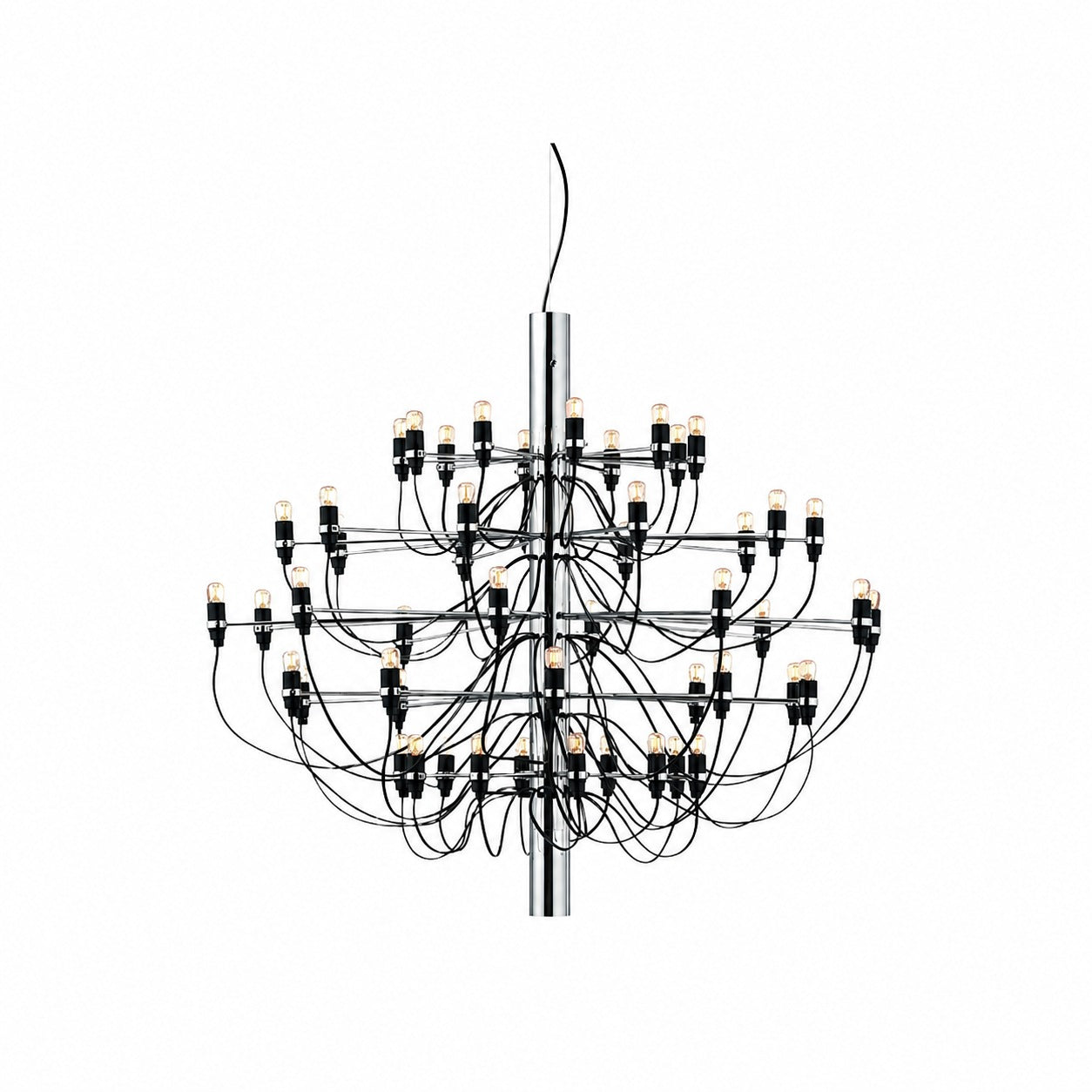 Tendrila Contemporary Multi-Light Chandelier - Industrial-Inspired Design Metal Suspension for Lounges N01