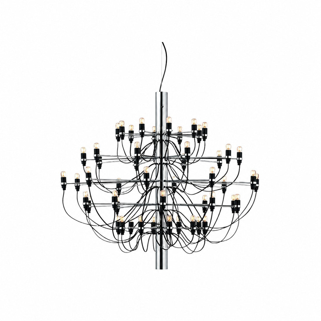 Tendrila Contemporary Multi-Light Chandelier - Industrial-Inspired Design Metal Suspension for Lounges N01