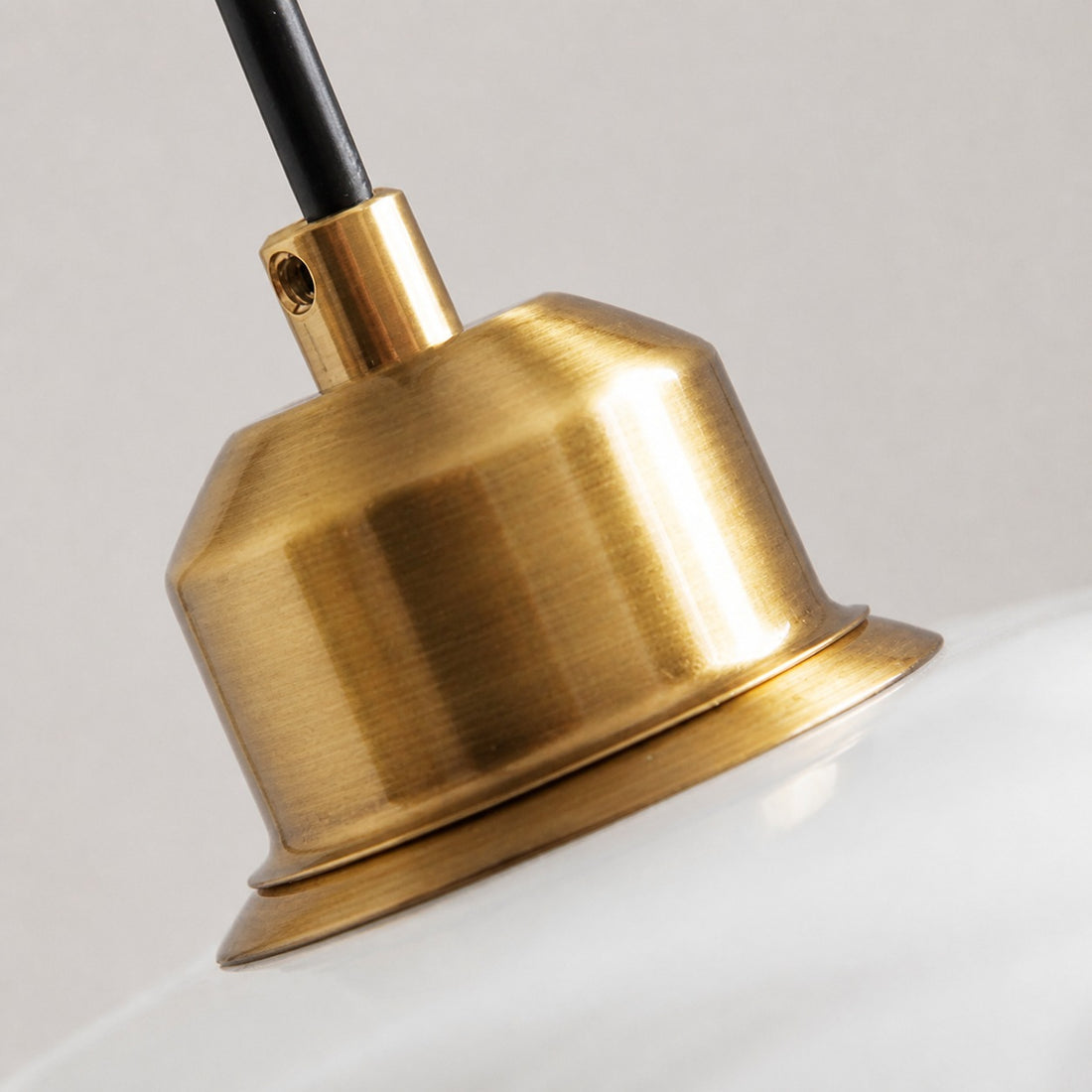 Opalisse Art Deco Pendant Light – Milk Glass Dome Ceiling Lamp for Dining Room U25