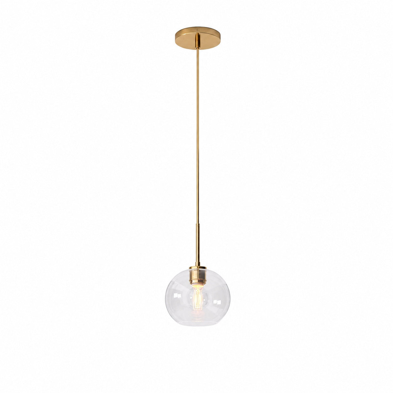 Selvion Sculptural Globe Pendant Light - Modern Glass Pendant Lamp - Sleek Design
