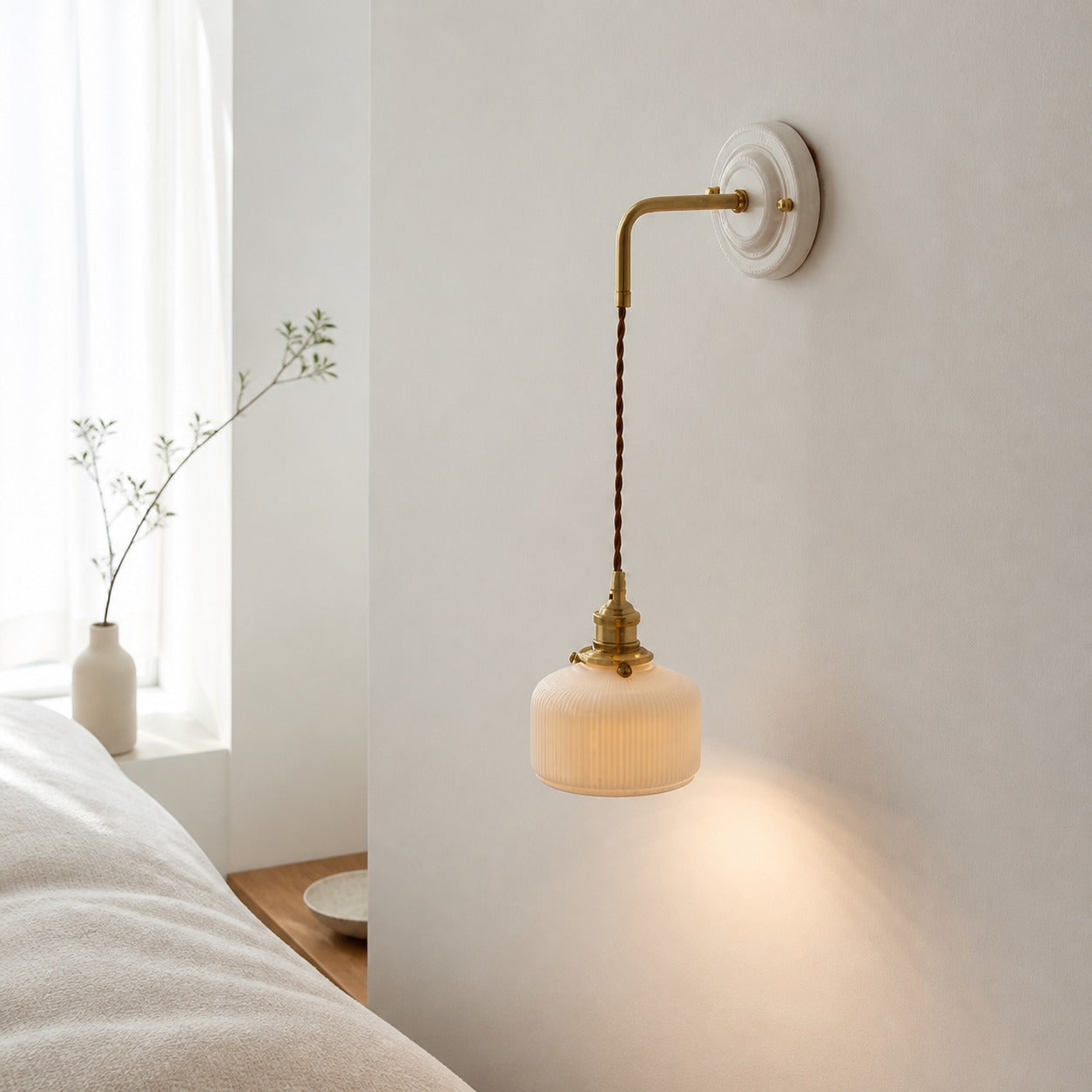 Decorative Ceramic plate Wall Sconce