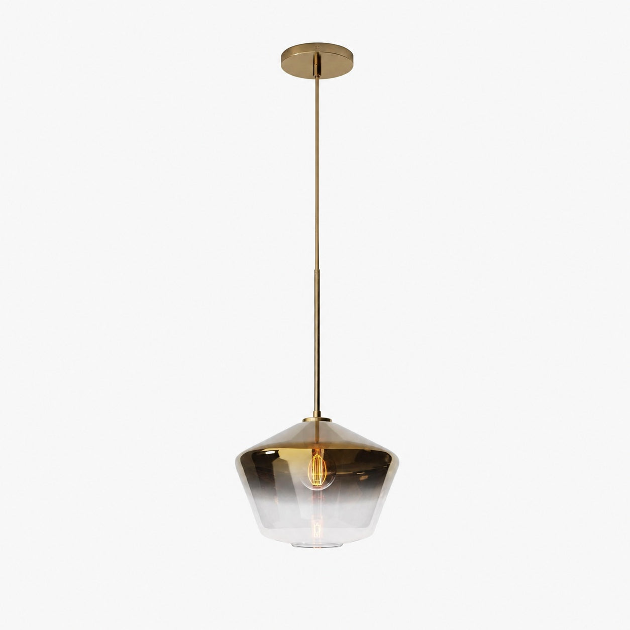 Merin Transparent Glass Sculpture Geometric Chandelier