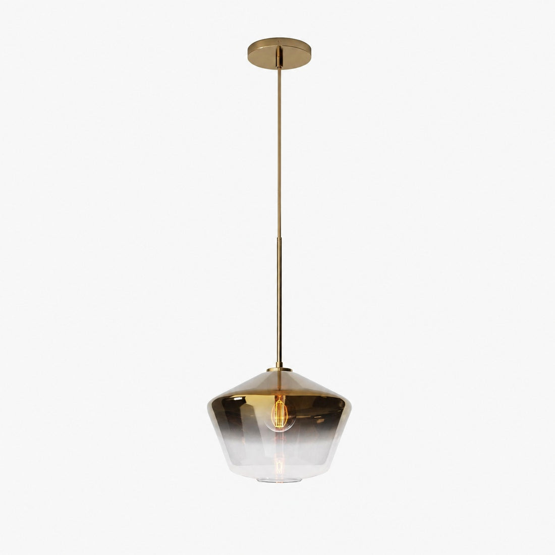 Merin Transparent Glass Sculpture Geometric Chandelier
