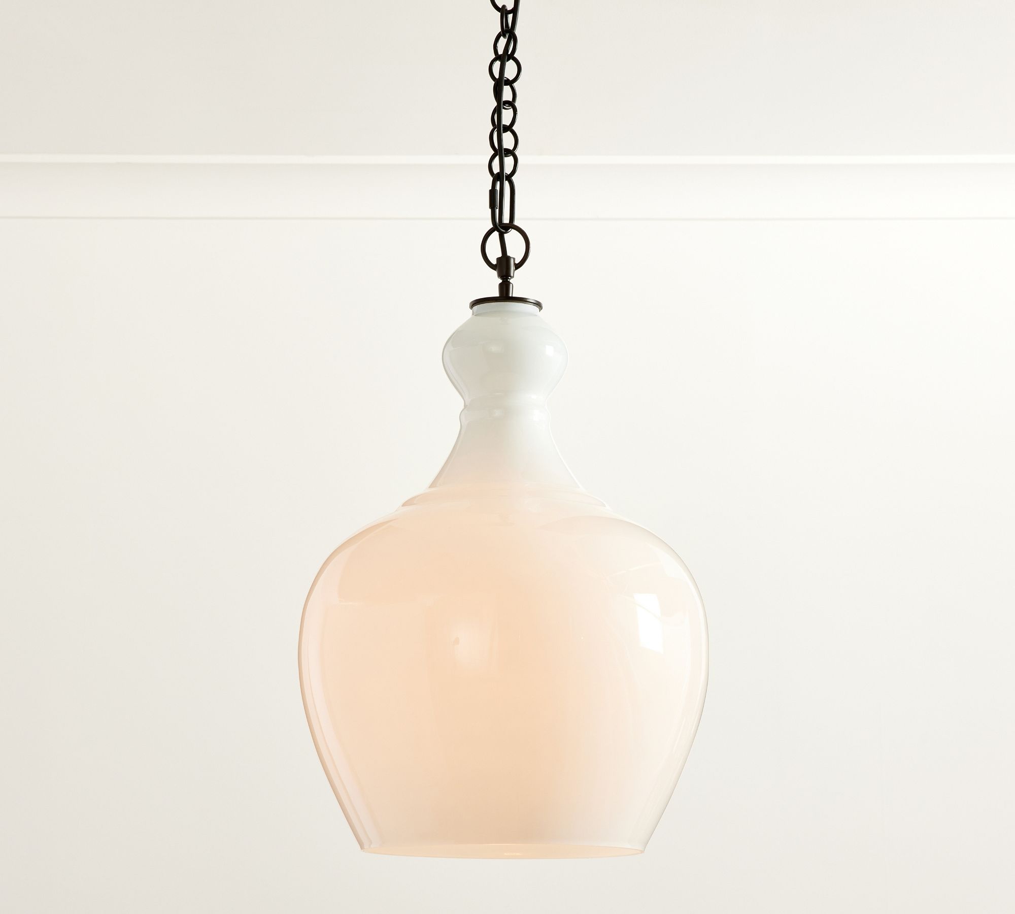 Lawson Warbled Milk Glass Pendant – Modern Elegance for Kitchen Island