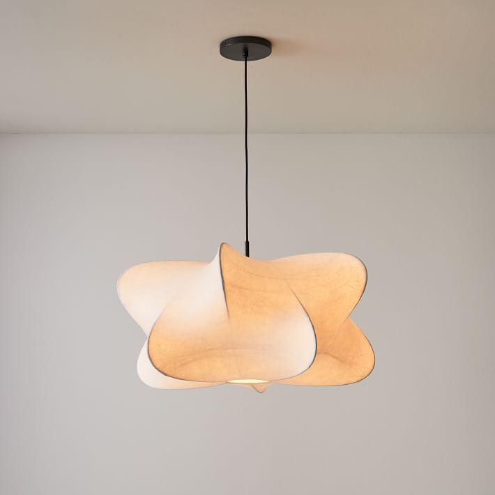Havion Cocoon Pendant Lamp - Minimalist Polymer Shade with Adjustable Hanging