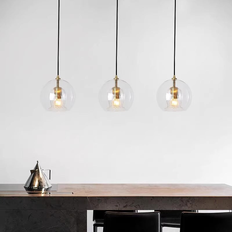 Modern Pleated Glass Pendant Light