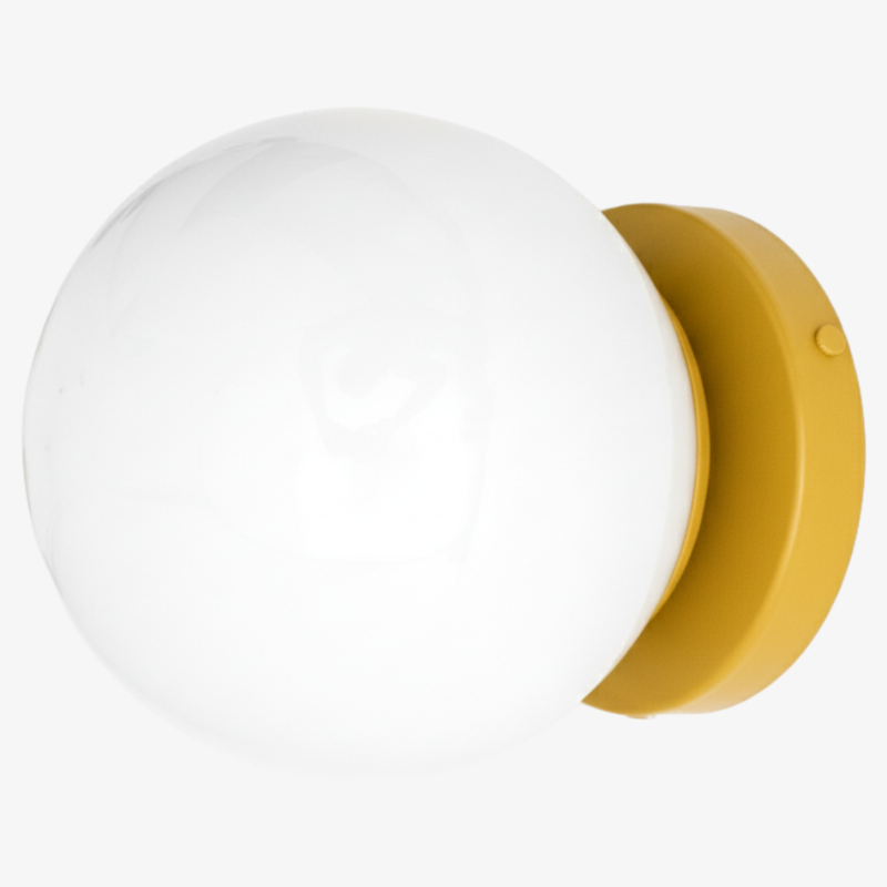 Glorica Glass Globe Wall Sconce - Multi-Color Modern Minimalist Light
