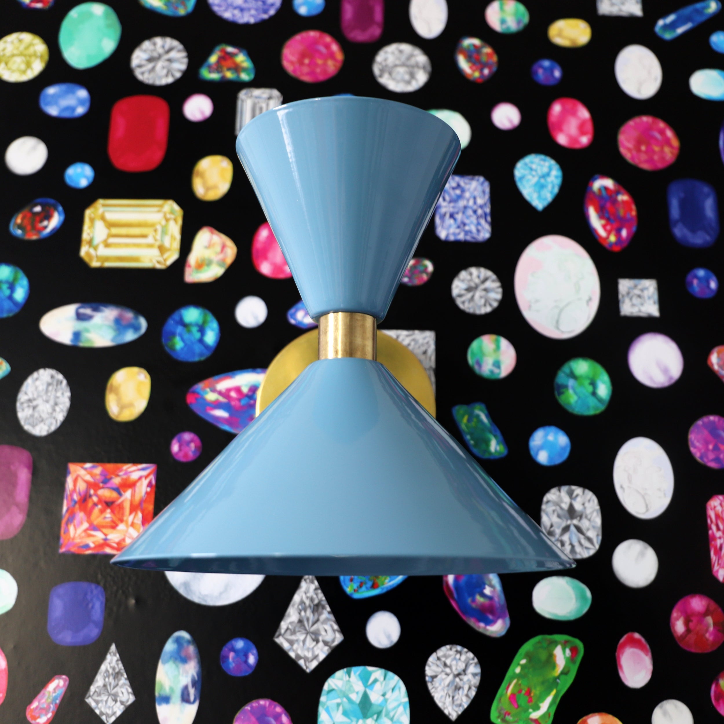 Brass Cone Wall Sconce - Hourglass Lighting for Home Spaces