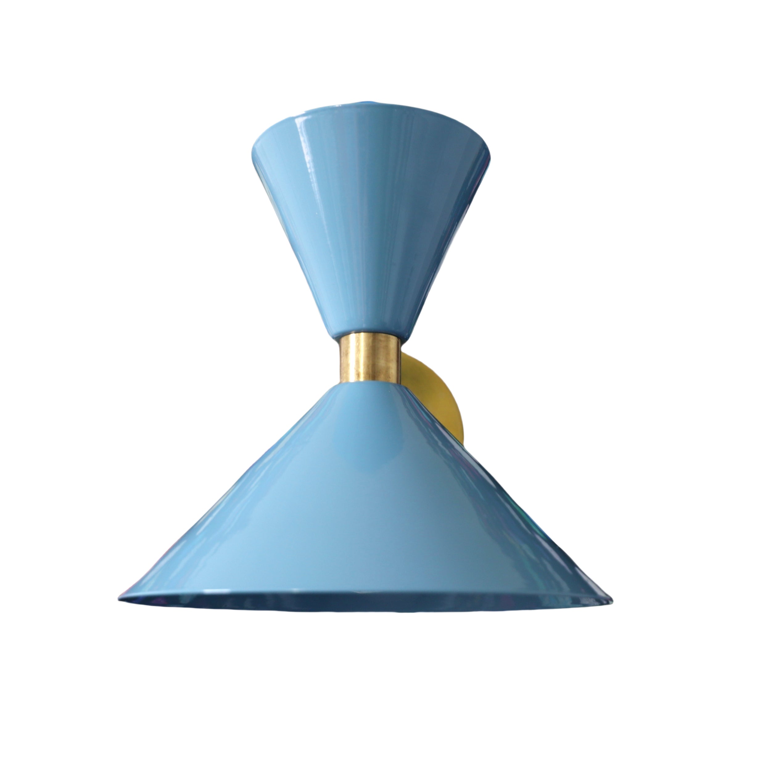 Brass Cone Wall Sconce - Hourglass Lighting for Home Spaces