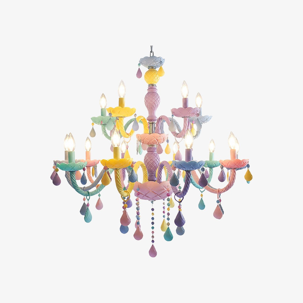 Colorful Metal Kids Room Chandelier for Bedroom