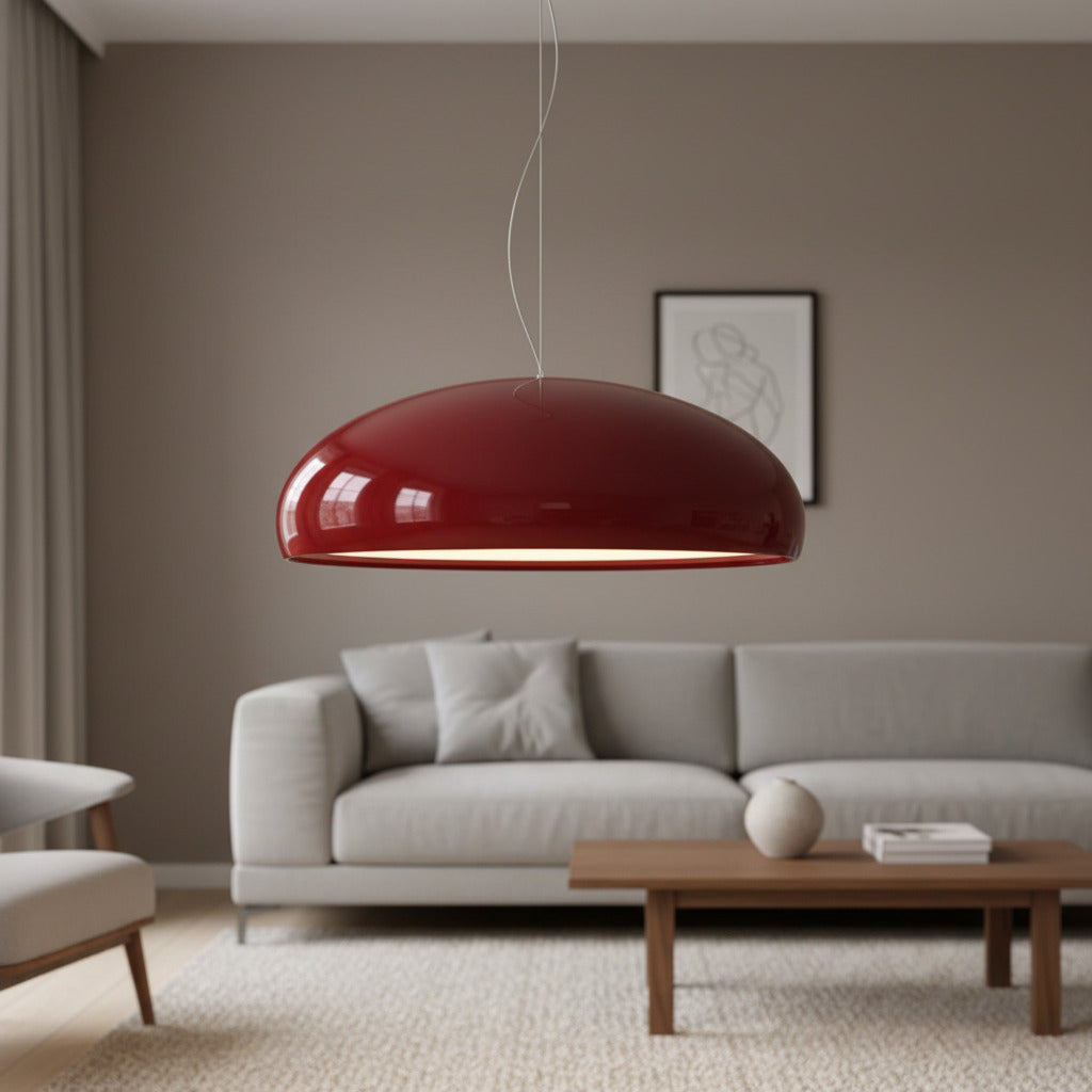 Haelen Colorful Nordic Bowl-Shaped Pendant Light - Modern Bowl Shade Suitable for Dining Room