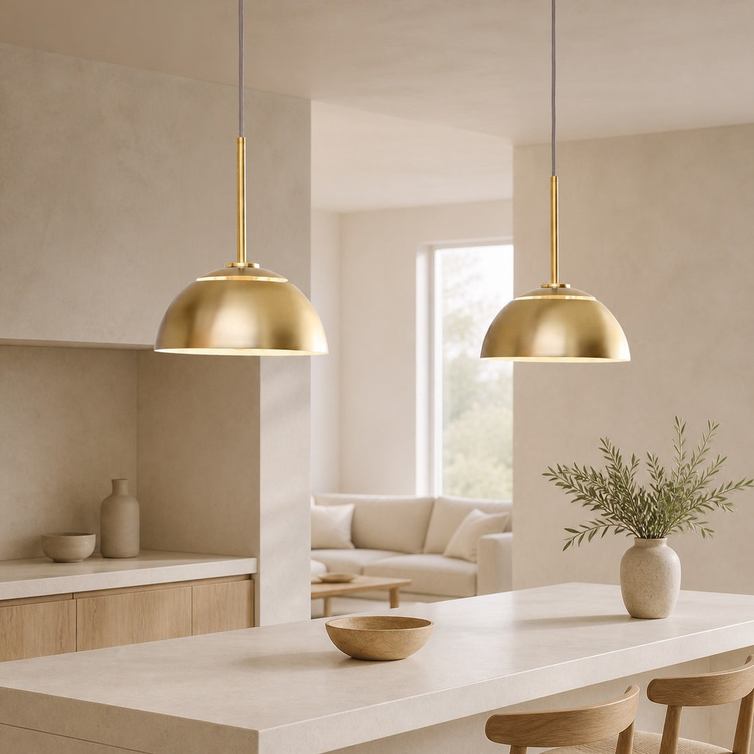 Parvion Modern Adjustable Sculptural Metal Pendant Light