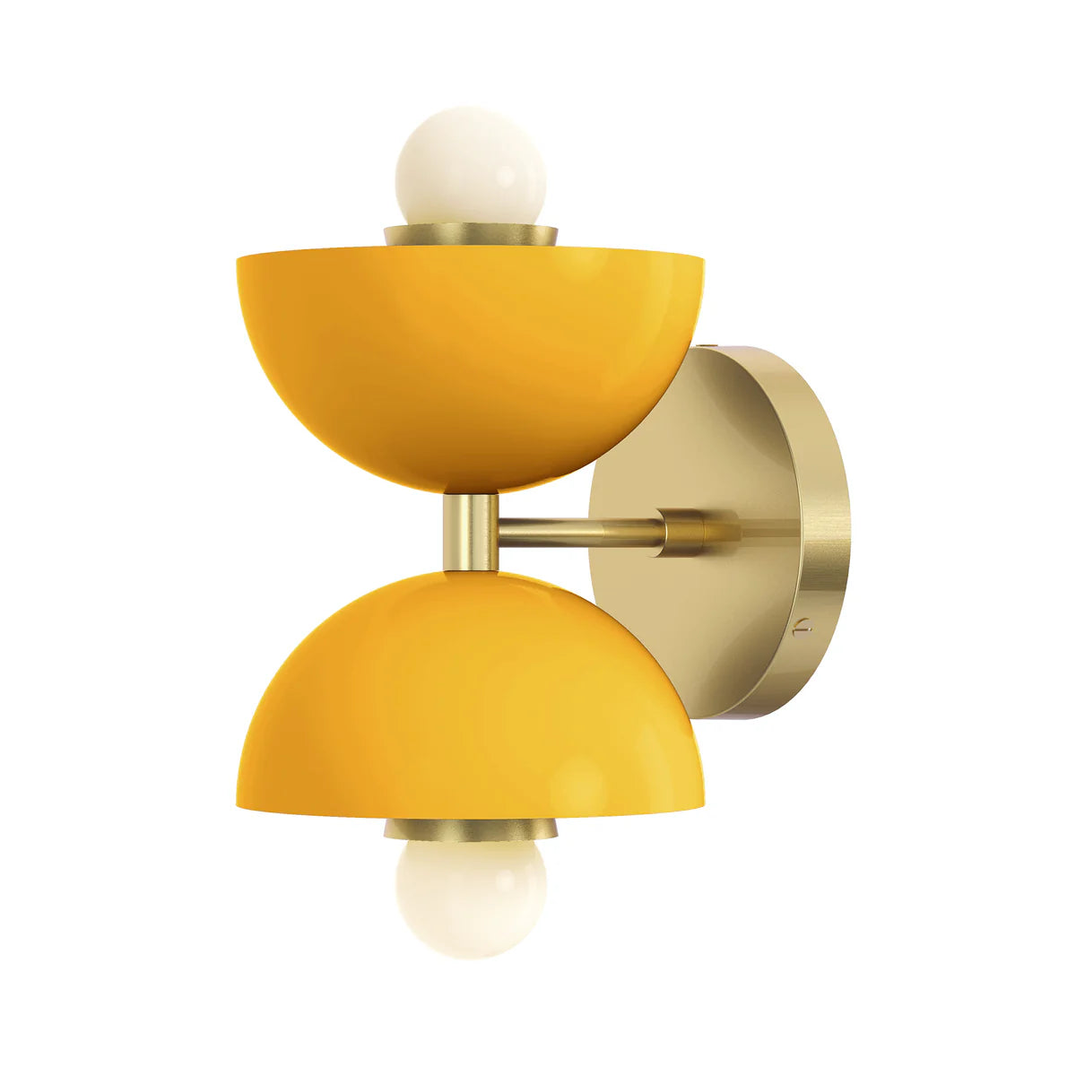 Colorful Double Head Bathroom Wall Lamp – Mid-Century Metal Vanity Sconce