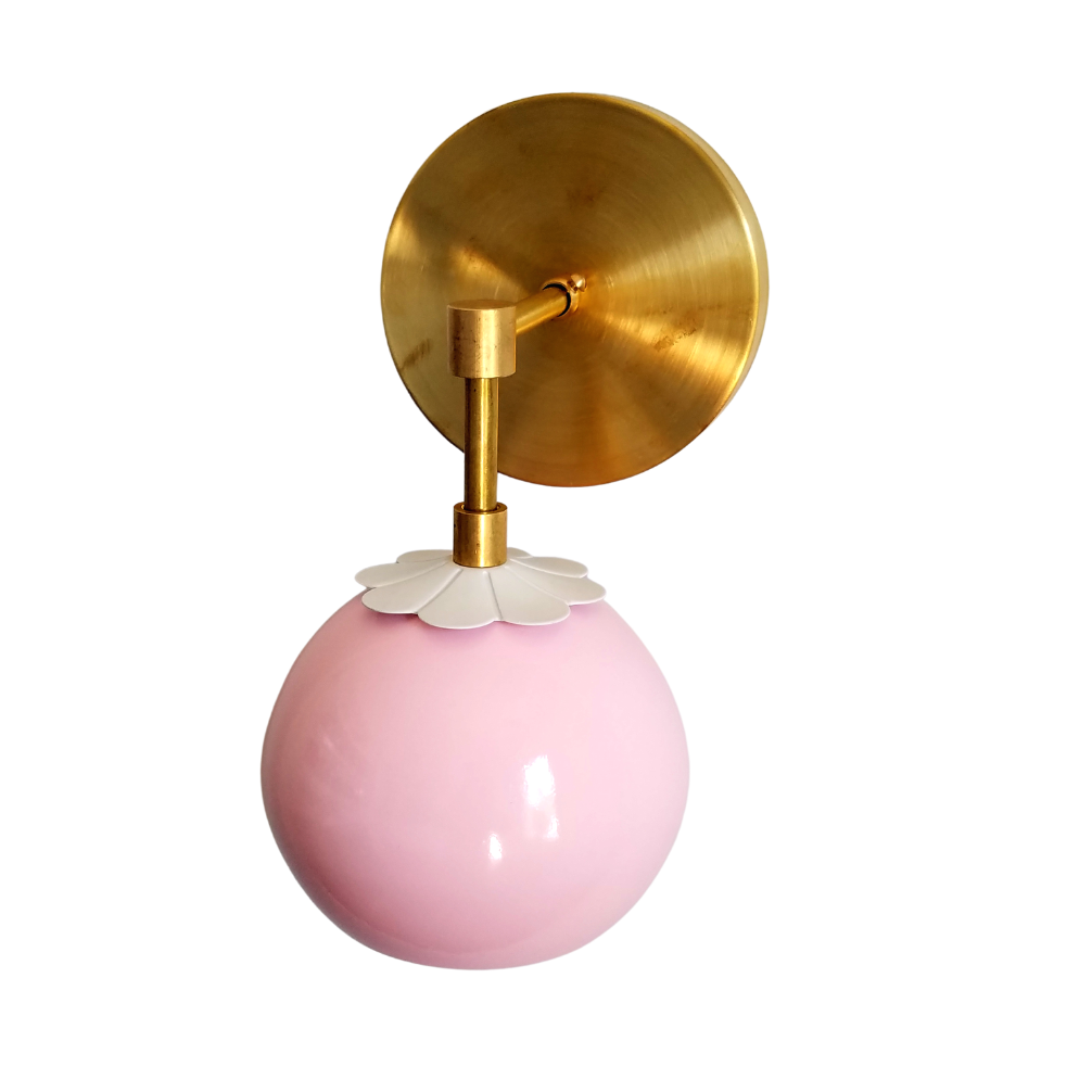 Flower Wall Sconce - Brass & Chrome Options, Cozy Home Lighting