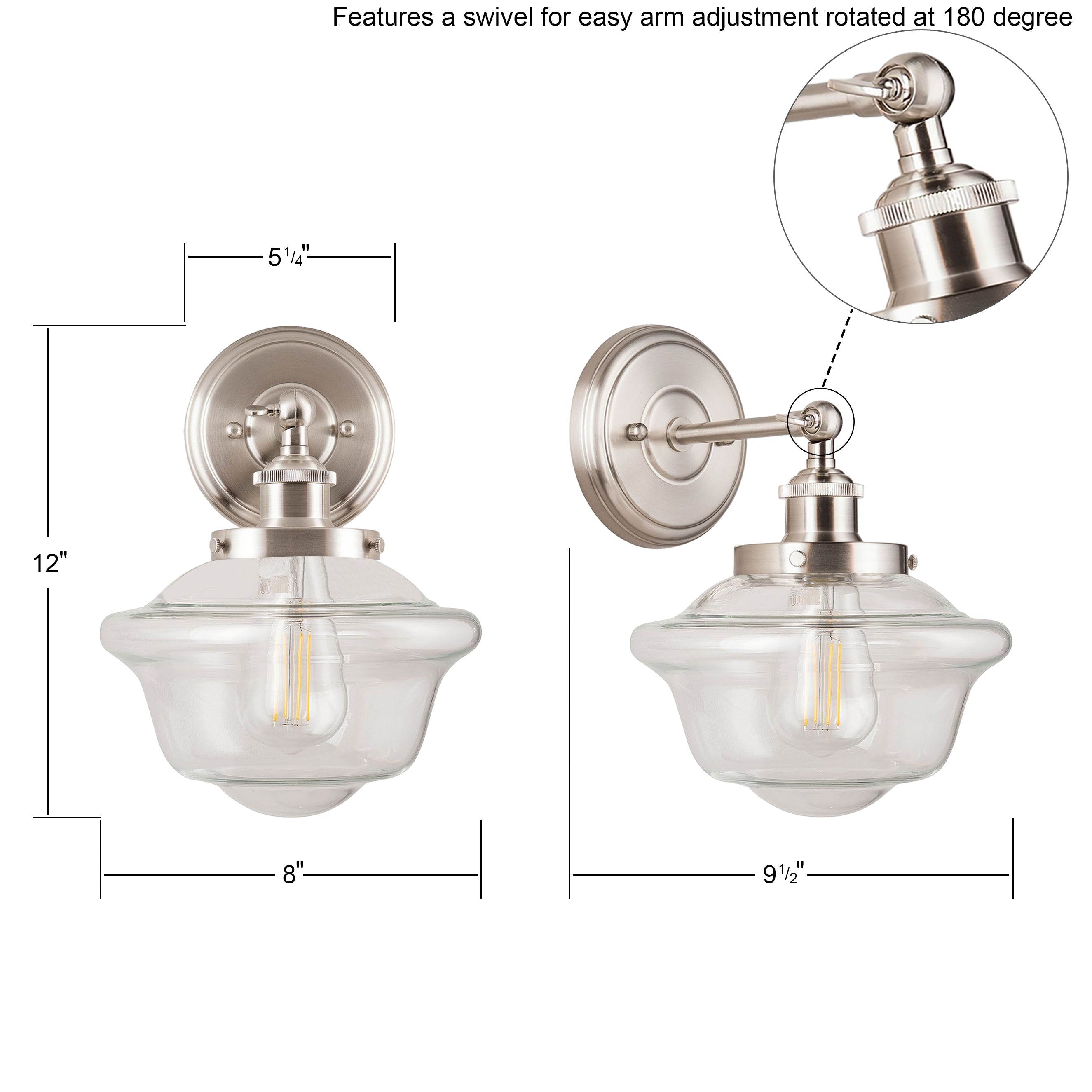 Lavagna Industrial Bathroom Vanity Light