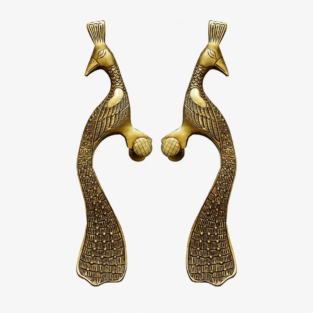 Handcrafted Brass Animal Door Handles 23