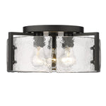 Load image into Gallery viewer, Modern Drum Water Ripple Ceiling Light - Glass Flush Mount Light
