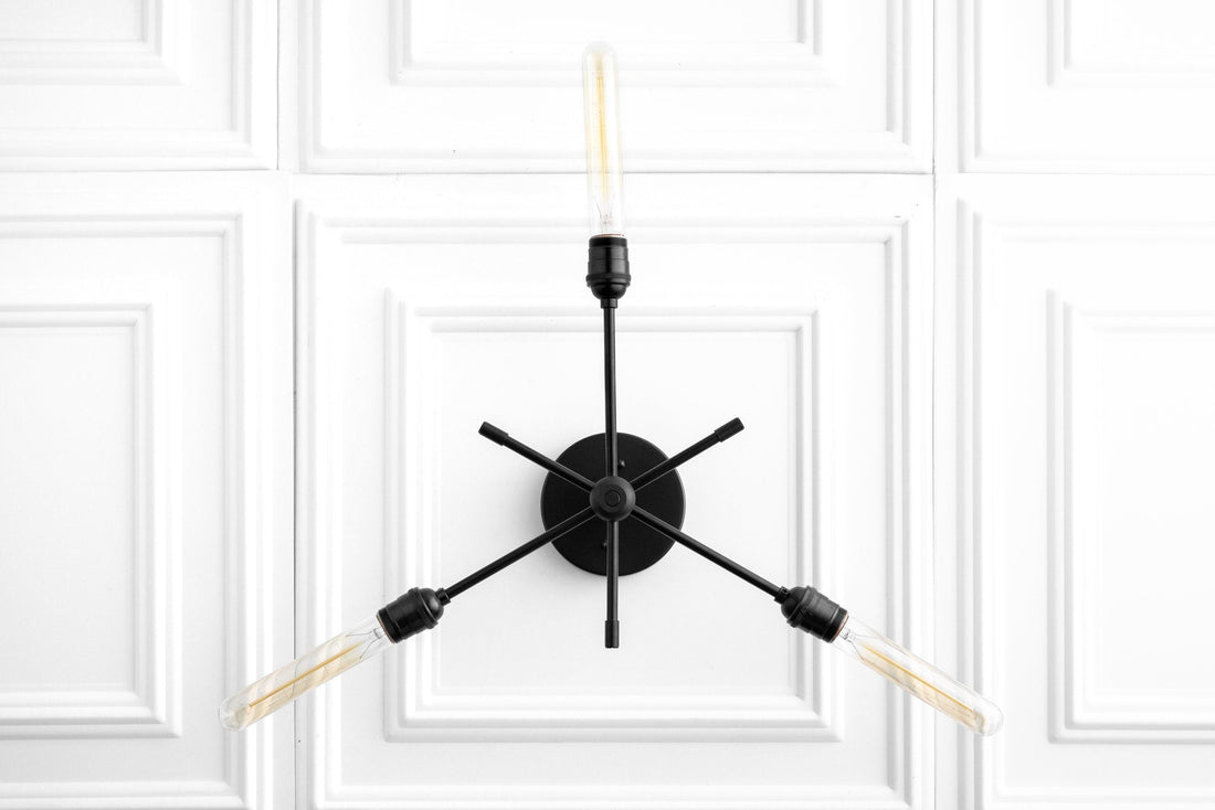 Mobilux Line Industrial Chandelier - Modern Ceiling Light Fixture for Home