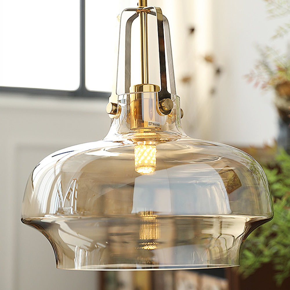 Modern Unique Shaped Fish Tank Glass Pendant Light