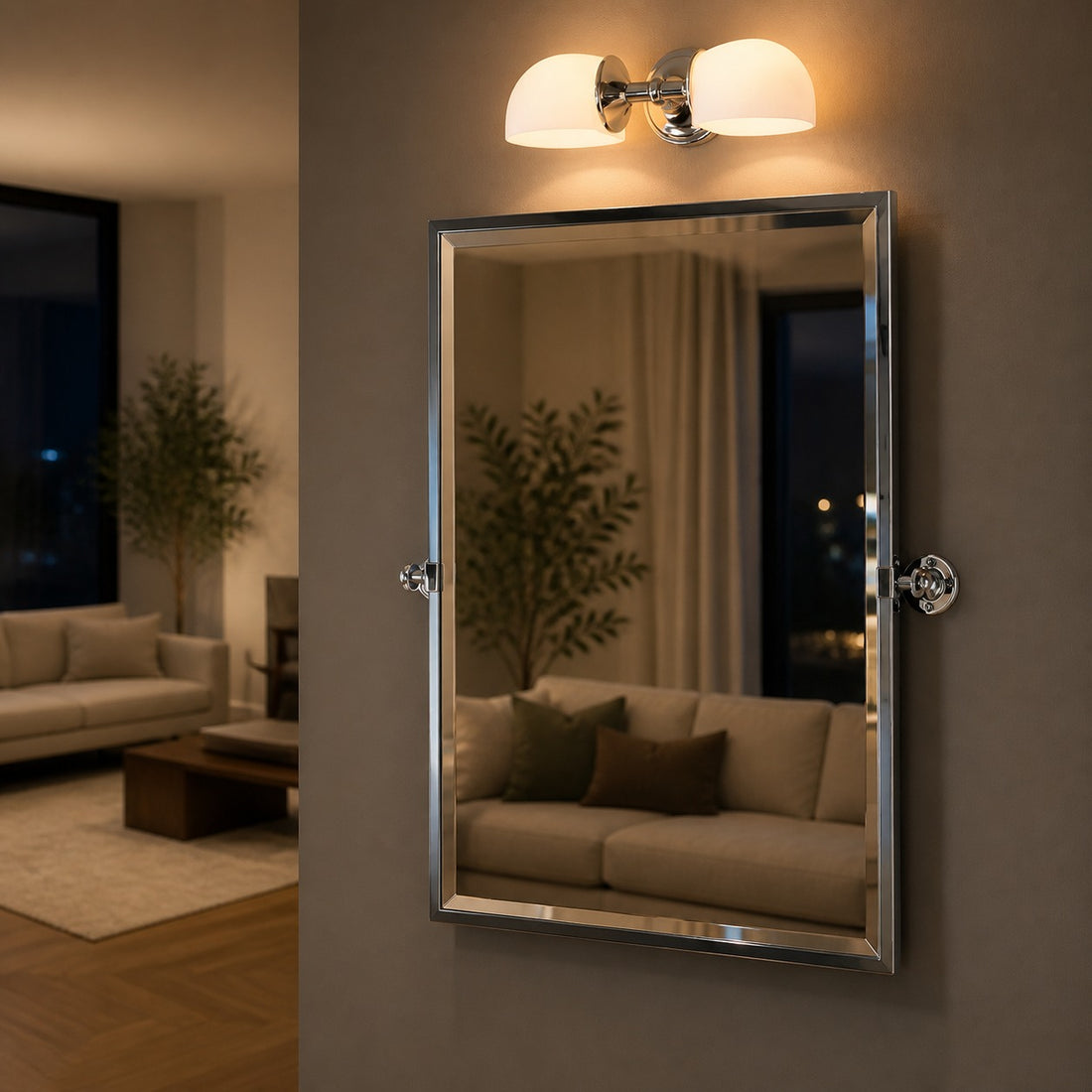Kalvora Wall Sconce Light Fixture - Contemporary Metal Wall Lamp for Home Décor
