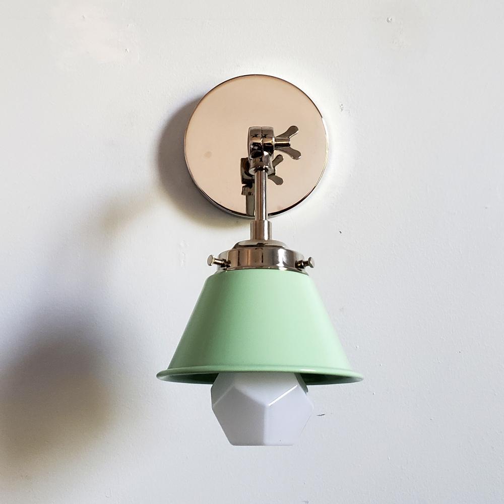 Modern Cone With Elegant Swivel Mechanism Brass Wall Lamp