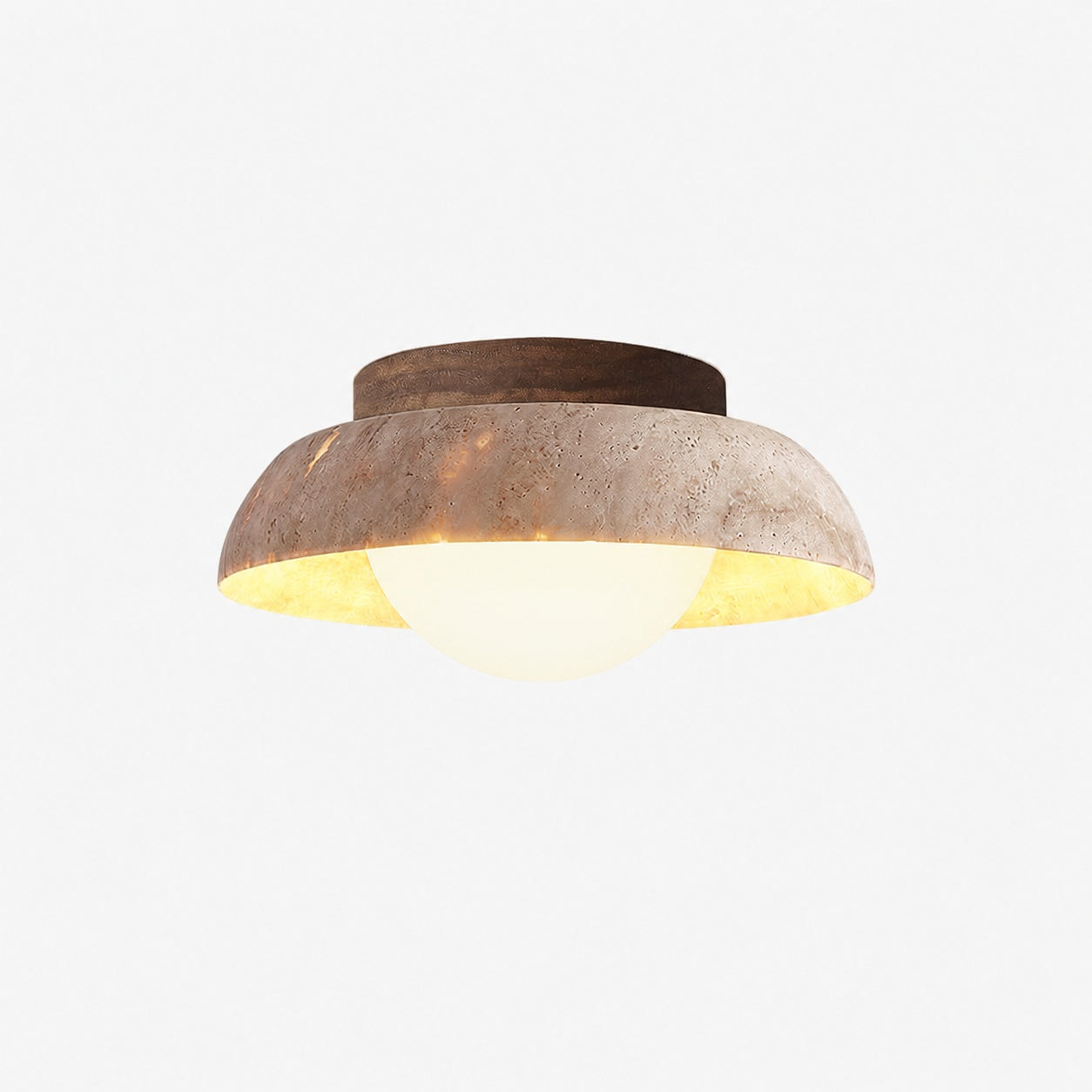 Piedra Travertine Ceiling Lamp