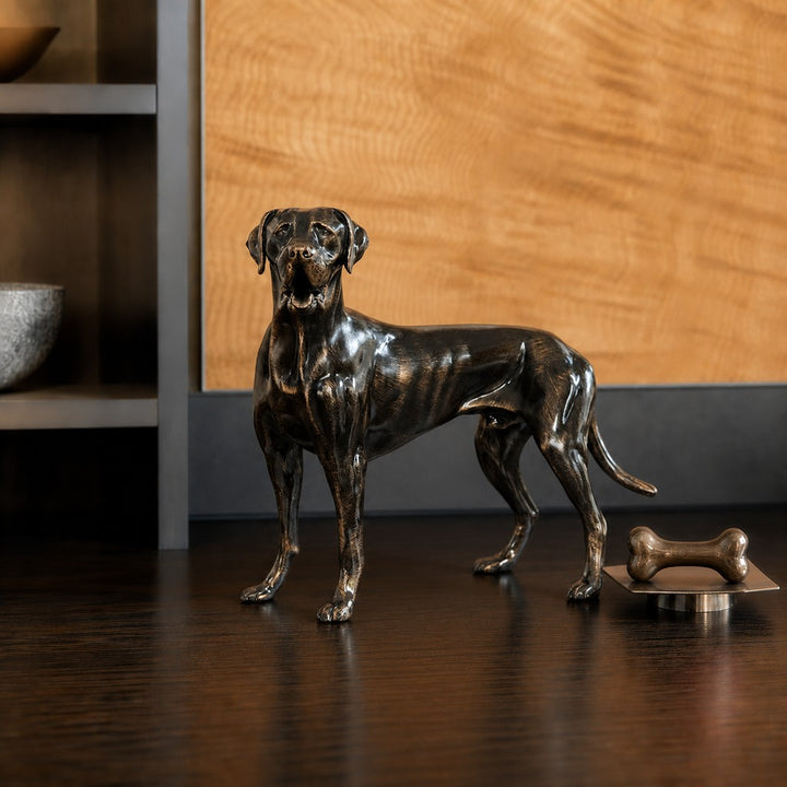 Floxo standing dog sculpture