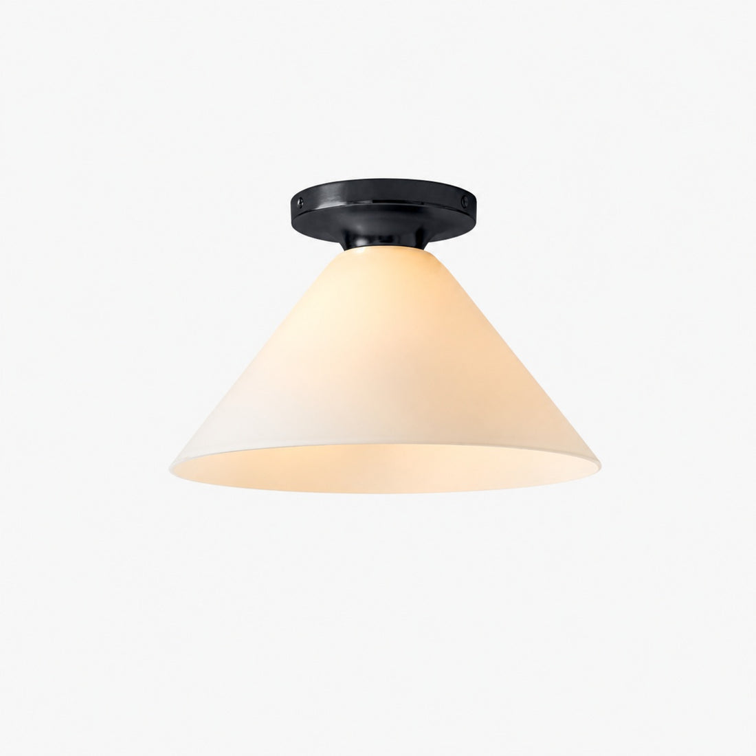 Conica Cone Flush Mount – Glass Ceiling Light for Modern Spaces