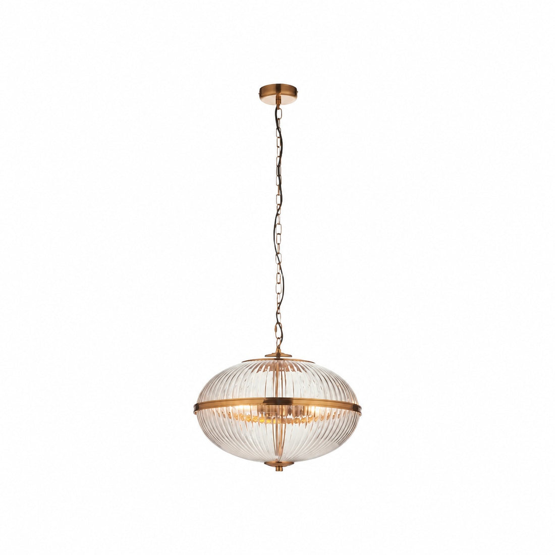 Luntra Contemporary Multi-Light Pendant with Textured Glass for Bedrooms and Hallways