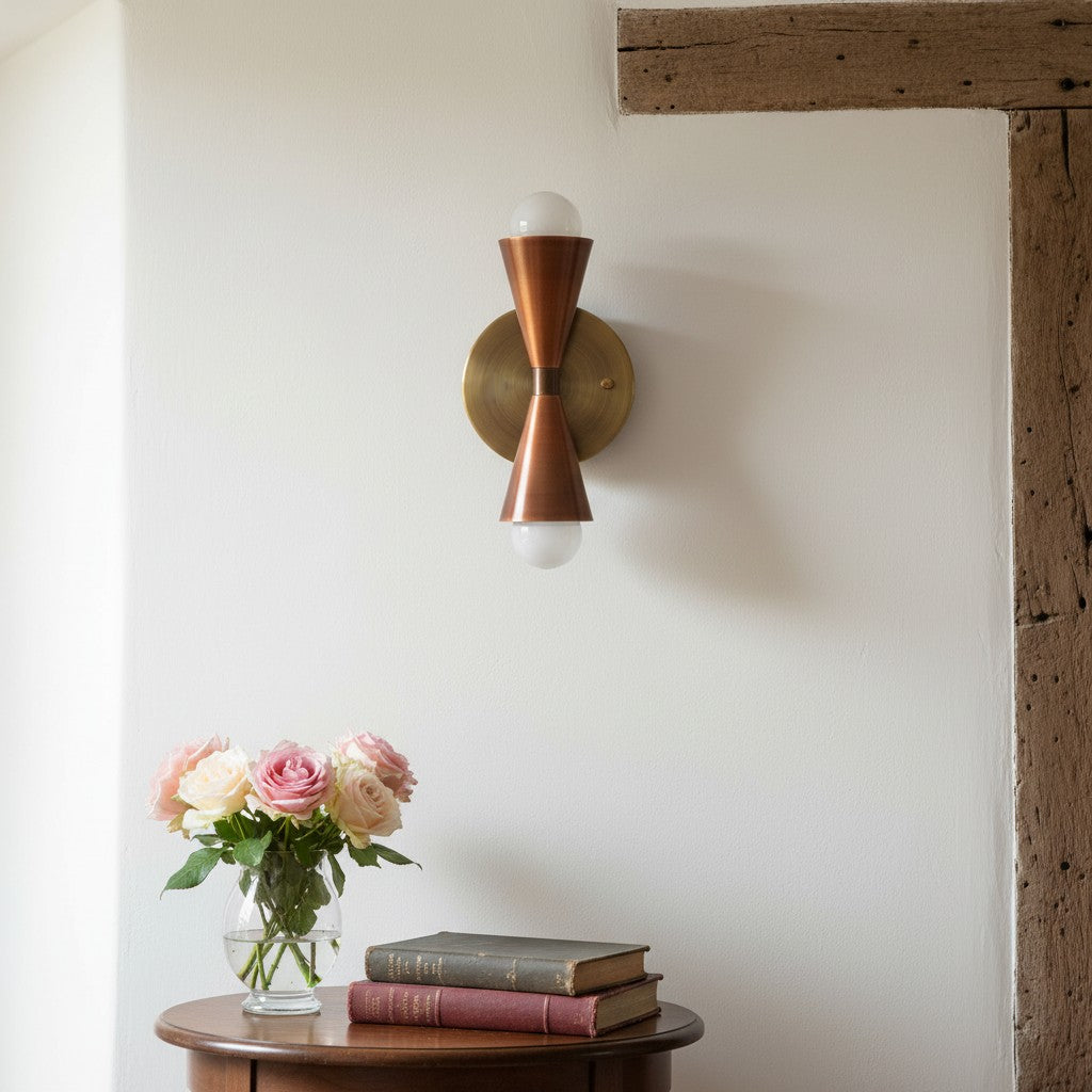 Pyralis Cone Modern Tapered Wall Light – Minimalist Design for Bathroom or Bedroom