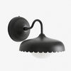 Rayla Outdoor Wall Sconce Light – Scallop Edge Modern Metal Design for Porch