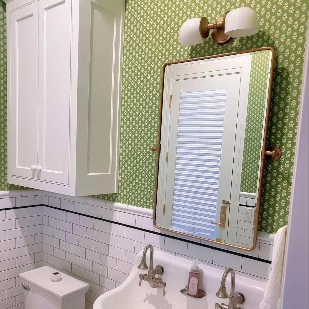 Two Light Horizontal Vanity Sconce - Metal Glass Wall Light For Bathroom