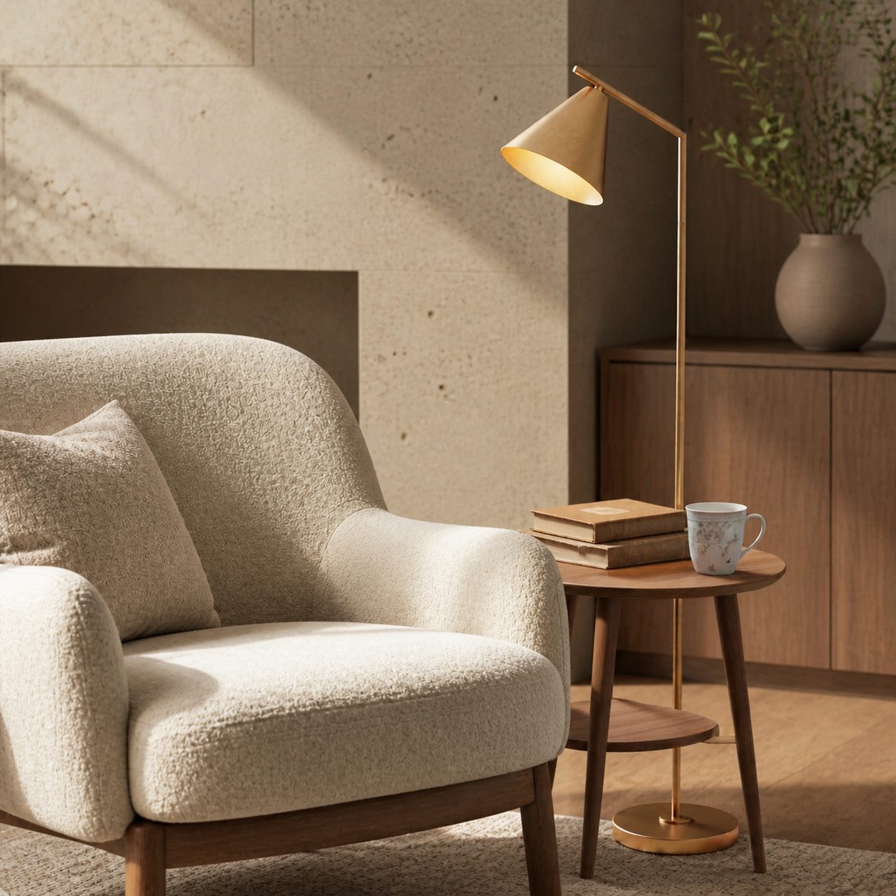 Oricone Modern Floor Task Lamp with Adjustable Arm – Cape Style Reading Light