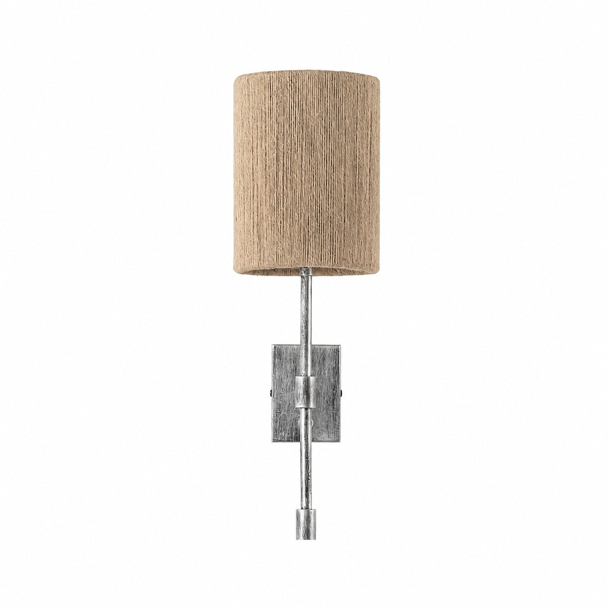 Atticus Fabric Shade Wall Sconce - Modern Brass Wall Light for Bedroom and Hallway