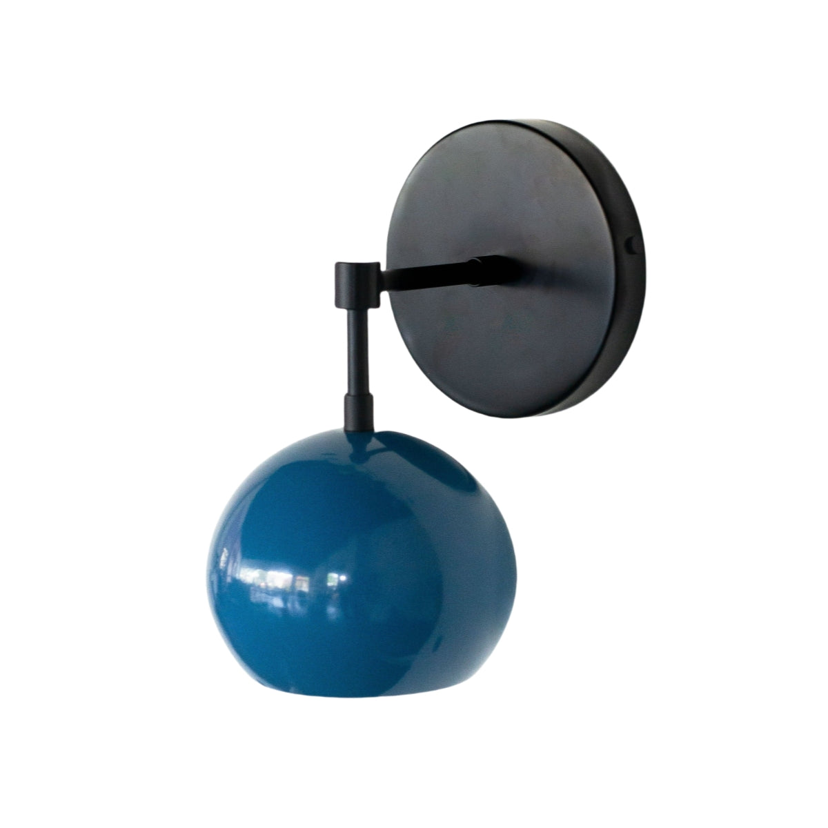 Modern Stylish Navy Globe Accent Wall Sconce