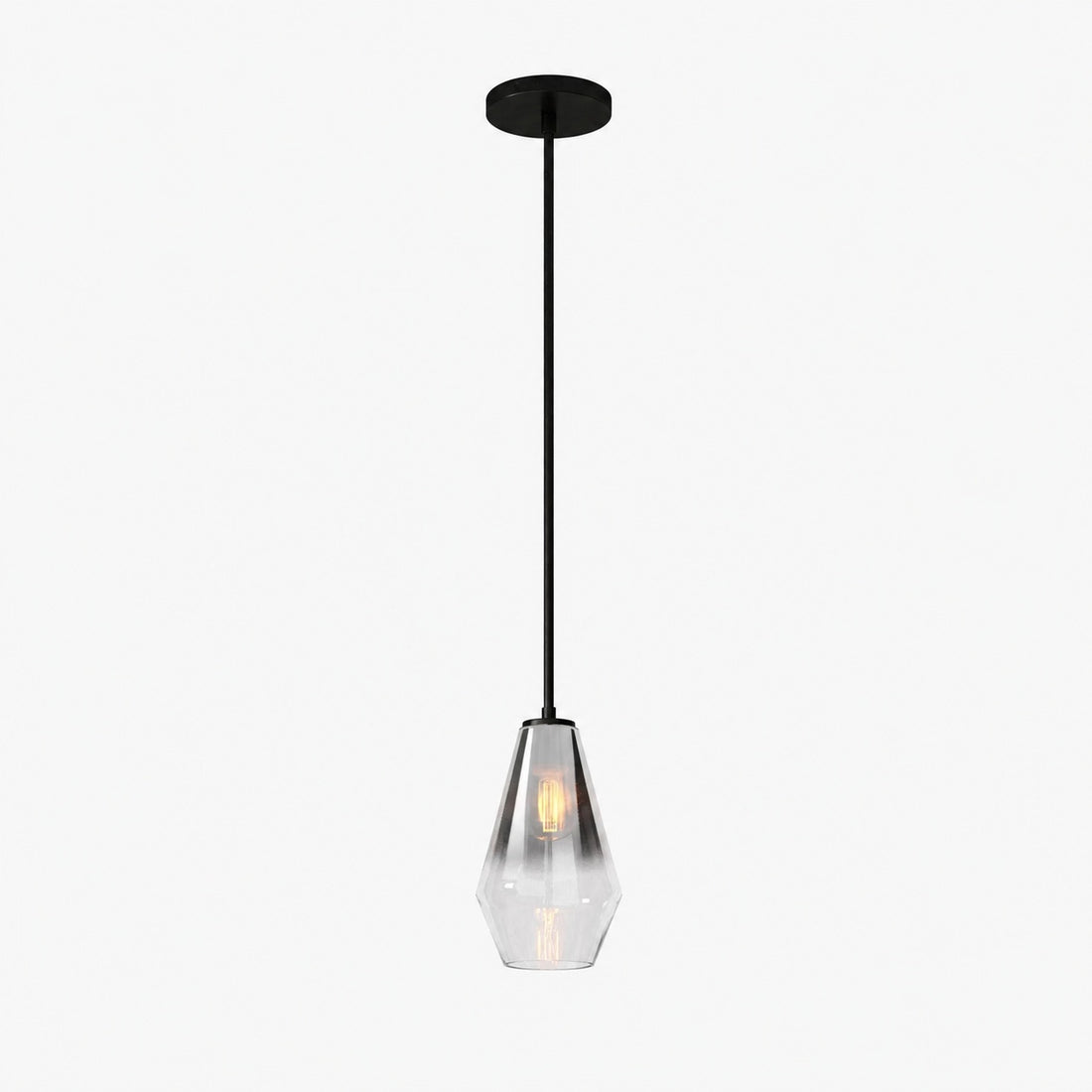 Merin Transparent Glass Sculpture Geometric Chandelier