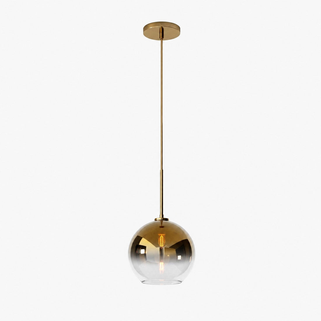 Selvion Sculptural Globe Pendant Light - Modern Glass Pendant Lamp - Sleek Design