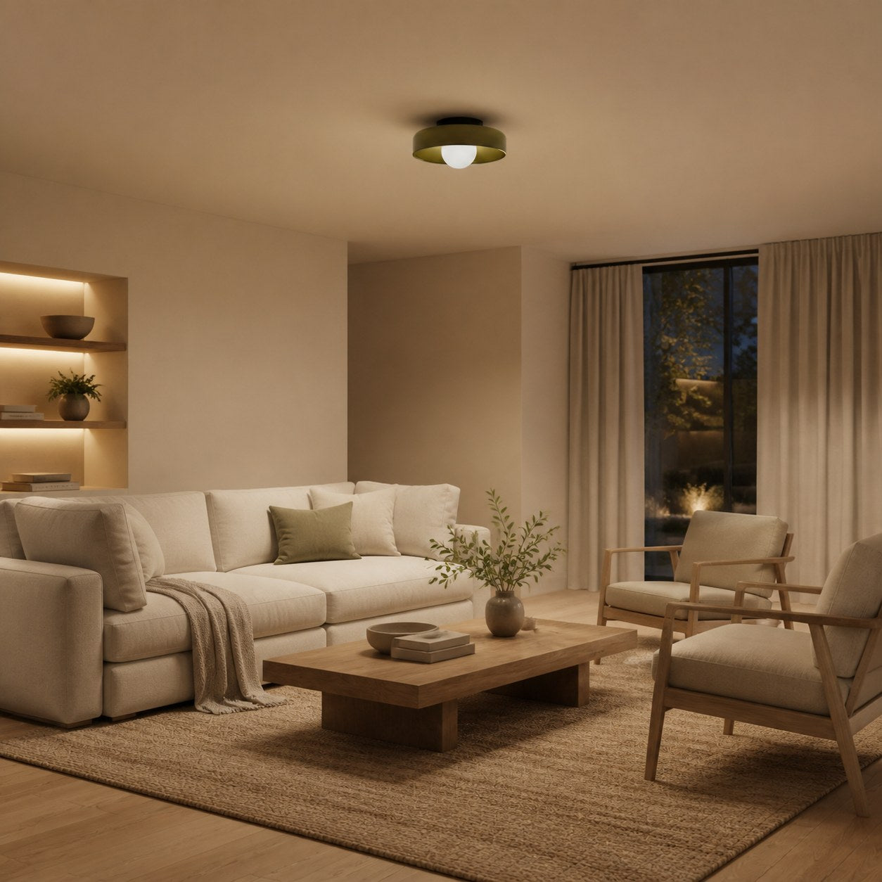 Glasenti Halo Disc Orb Ceiling Lamp Wall Lamp – Modern Sculptural Lighting for Living Spaces U29