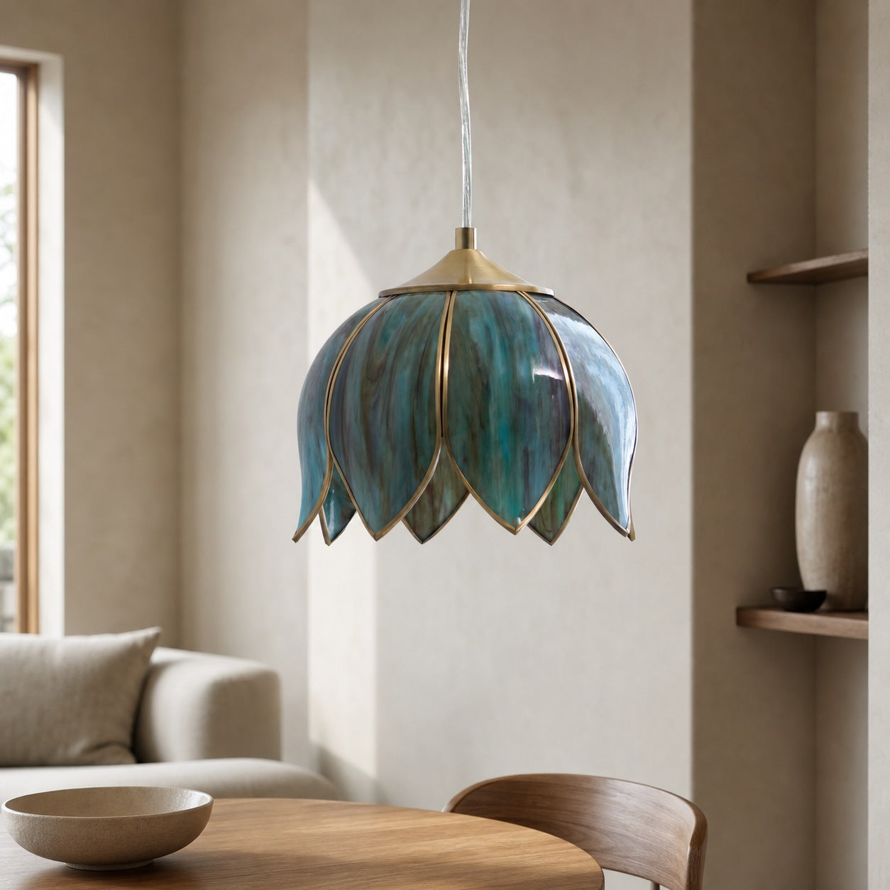 Retro Lotus Pendant Lamp