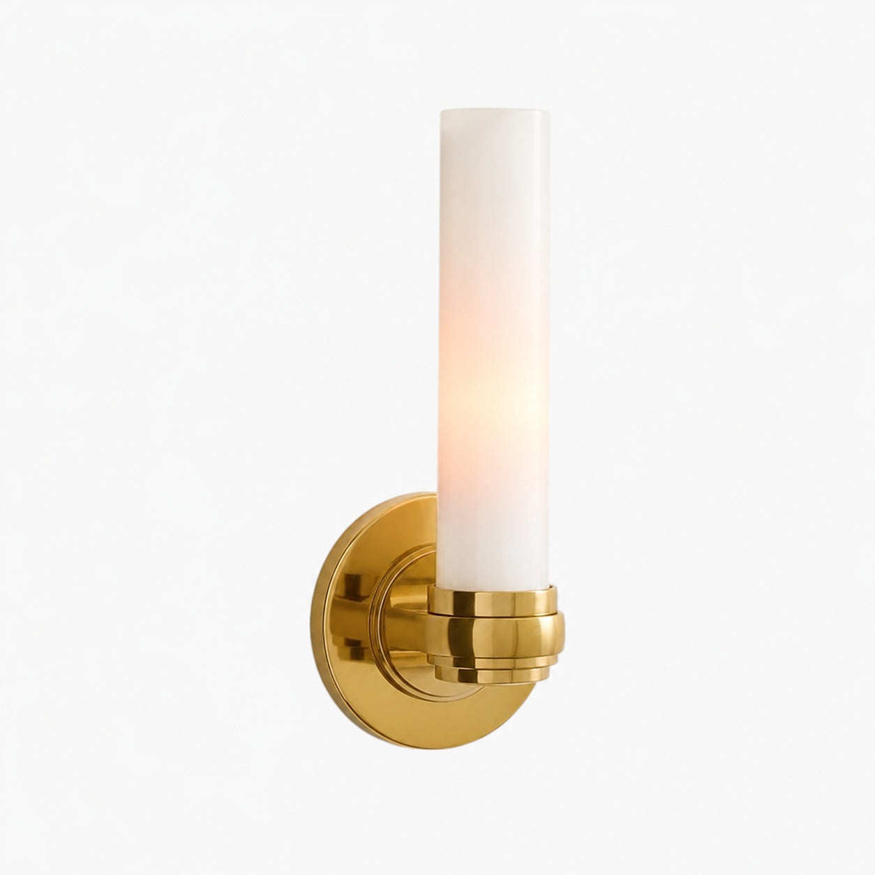 Roven Modern Wall Sconce Inspired with Glass Cylinder Shade - Versatile Accent For Living Room