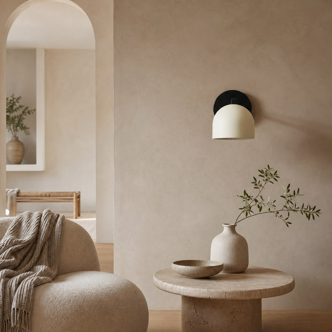 Metio Dome Decorative Wall Sconce Light - Elegant Indoor Lighting Fixture