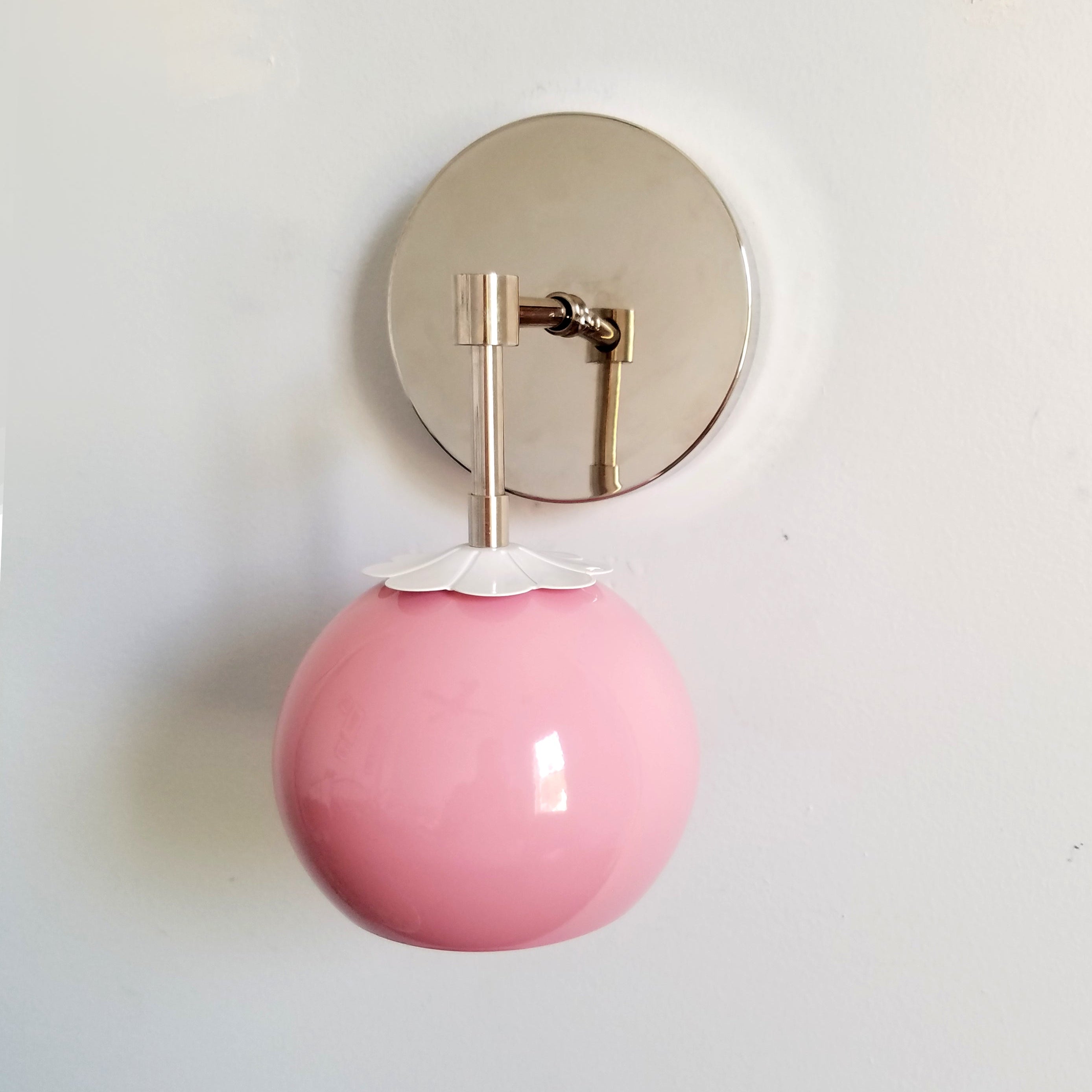 Flower Wall Sconce - Brass & Chrome Options, Cozy Home Lighting