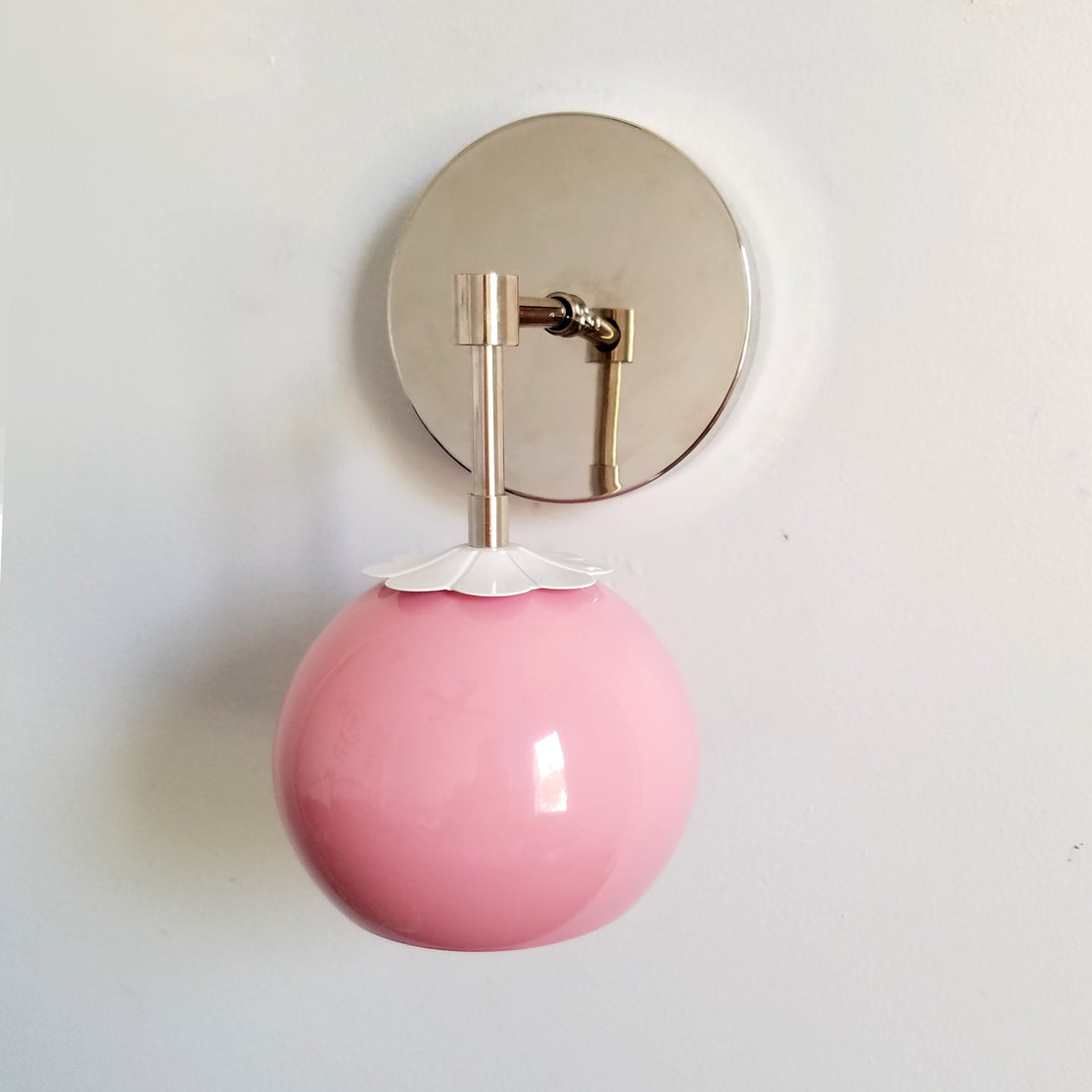 Flower Wall Sconce - Brass & Chrome Options, Cozy Home Lighting