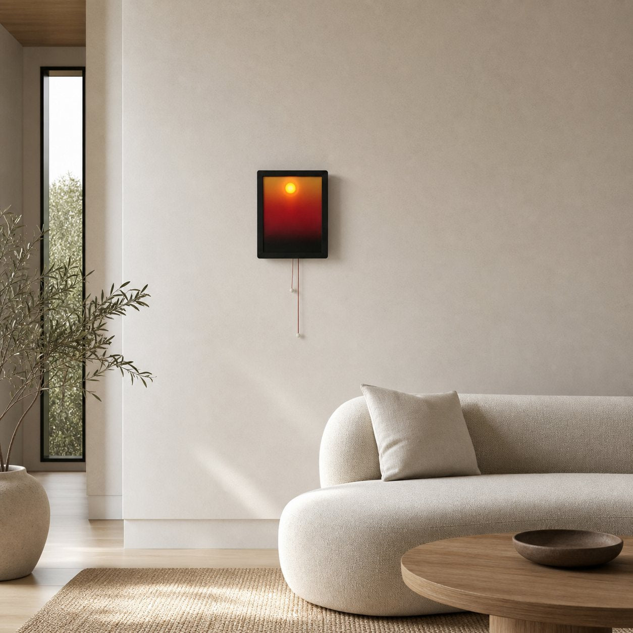 Afterglow Decorative Wall Lamp - Gradient Sunset LED Wall Lamp Suitable for Living Rooms and Bedrooms