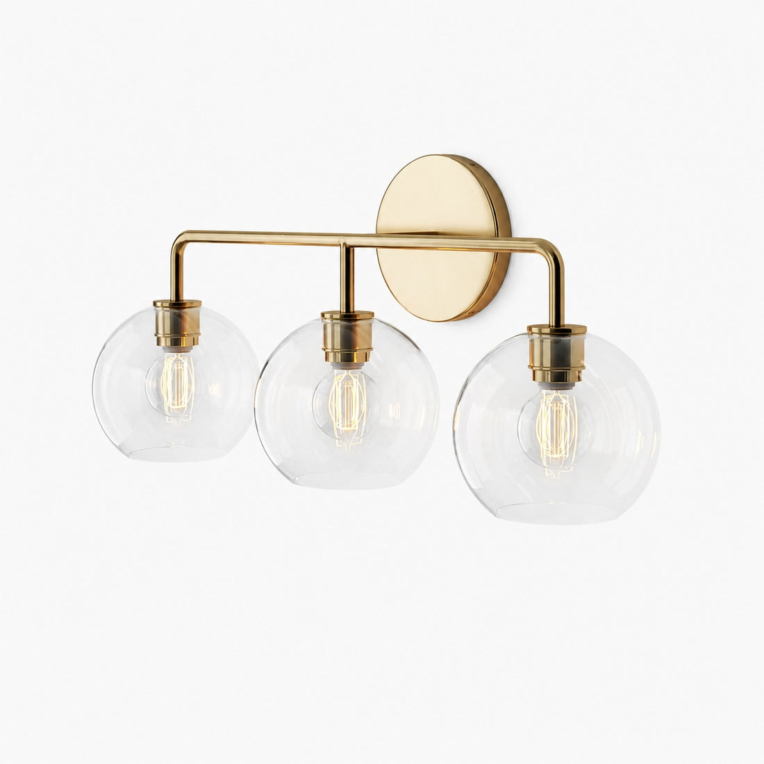 Selvion Artistic Globe Sconce Light - Handcrafted Glass Sculptural Wall Fixture