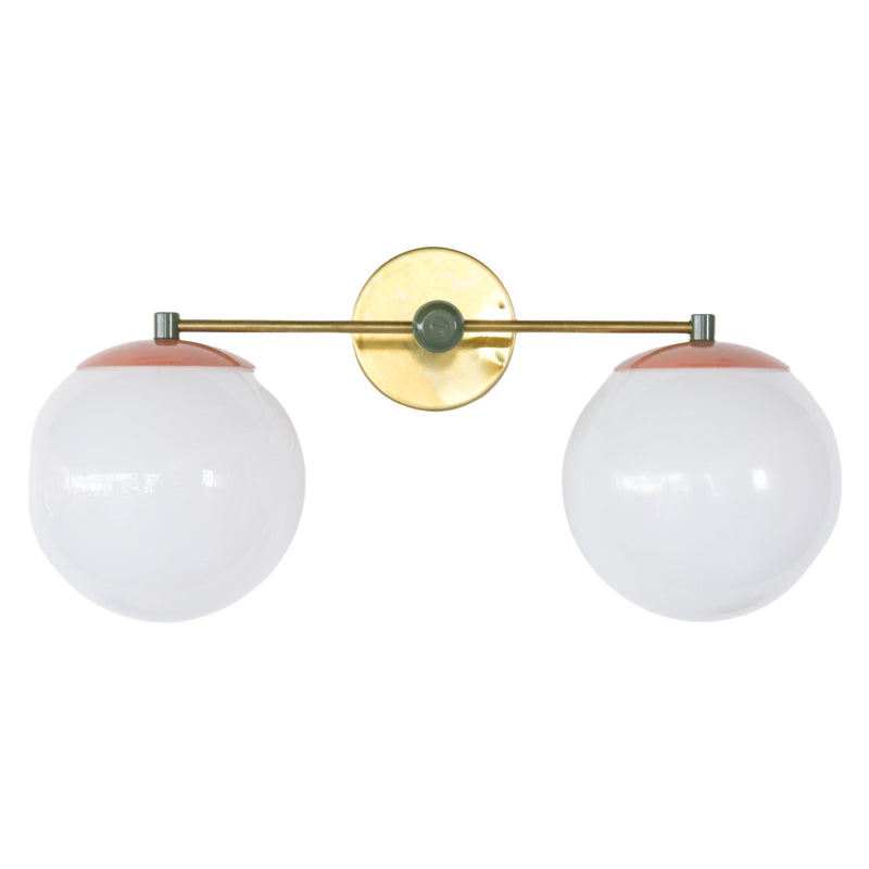 Two Lights Colorful Ernest Sconce - Bubble Pop Vanity Bathroom Sconces